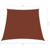 Jedro za zaštitu od sunca od tkanine trapezno 4/5x4 m terakota 135409