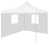 Profesionalni sklopivi šator za zabave 2 x 2 m čelični bijeli 48887
