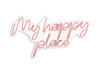 Dekorativna plastična led rasvjeta My Happy Place - Pink