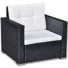 Vrtni Sofa Set 17 Kom Poli Ratan Crni