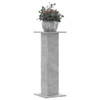 Stalci za biljke 2 kom siva boja betona 30x30x80 cm drveni n.p