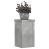 Stalci za biljke 2 kom siva boja betona 10 x 10 x 18 cm drveni n.p