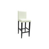 Set od 2 moderna bijela umjetna kožna bar stolica