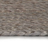 Ručno rađeni tepih od jute okrugli 90 cm sivi