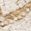 Ukrasni pleteni tepih od jute s uzorkom 90 cm okrugli