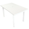 Vrtni stol od plastike bijeli 126 x 76 x 72 cm