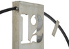 Zidni Sat Srebrni Cm 61x4,5x63