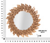 Zidno Ogledalo Glam Petal Rame Cm Ø 73x5