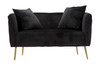 Sofa Bucarest Crni Cm 127x74x71