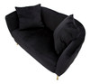 Sofa Bucarest Crni Cm 127x74x71