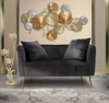 Sofa Bucarest Crni Cm 127x74x71