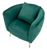 Fotelja Bucarest Green Cm 76x74x73