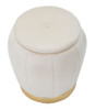 Taburet/Sprema Paris Crema/Zlato Cm Ø 43x43