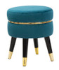 Taburet Paris Teal/Gold Cm Ø 35x40,5