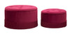 Puff/Storage Lines Novi Par Bordeaux Cm Ø 71x41-55x33