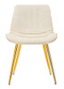 Stolac Paris Crema/Gold Set 2 Pz Cm 51x59x79