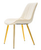 Stolac Paris Crema/Gold Set 2 Pz Cm 51x59x79