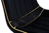 Stolica Paris Nera/Gold Set 2kom Cm 51x59x79