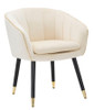 Fotelja Paris Crema/Gold Cm 62x58x78