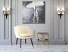 Fotelja Paris Crema/Gold Cm 62x58x78