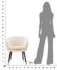 Fotelja Paris Crema/Gold Cm 62x58x78