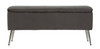 Klupica Sa Ostavom Srebrna Cm 112x42x50