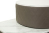 Kozmetički Stol Sharon Grey Sa Taburetom Cm 120x40x75 (Vel. Taburet Ø36x39)