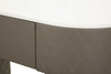 Kozmetički Stol Sharon Grey Sa Taburetom Cm 120x40x75 (Vel. Taburet Ø36x39)