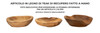 Pladnjak Tipic Teak Cm Ø 25x5