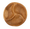 Pladnjak 3 Dijela Teak Cm Ø 25.5x3