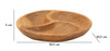 Pladnjak 3 Dijela Teak Cm Ø 25.5x3