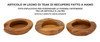 Pladnjak Erusi Teak Cm Ø 20x6
