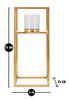 Svijećnjak Elegant Cm 15x15x35