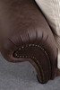 Sofa s 3 sjedala Lawrence Lounge - Smeđa, Bijela
