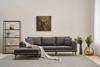 Kutna sofa Seren Lijevo - Antracit