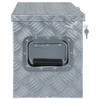Aluminijska kutija 80 x 30 x 35 cm srebrna