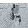 Aluminijska kutija 80 x 30 x 35 cm srebrna