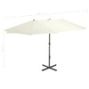 Vrtni suncobran s aluminijskom šipkom 460 x 270 cm boja pijeska