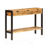 Komoda s 3 ladice 110 x 35 x 75 cm od masivnog drva manga
