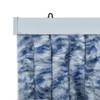 Zastor protiv insekata plavo-bijelo-srebrni 56 x 185 cm šenil