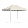 Profesionalni sklopivi šator za zabave aluminijski 4,5x3 m krem