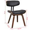 Blagovaonske stolice 2 kom od zaobljenog drva i umjetne kože