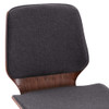 Blagovaonske stolice od tkanine 2 kom sive