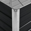 Povišena vrtna gredica antracit 320x80x77 cm pocinčani čelik