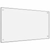 Kuhinjska zaštita od prskanja bijela 90 x 50 cm kaljeno staklo