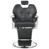 Brijačka stolica od umjetne kože crna 72 x 68 x 98 cm