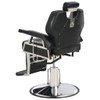 Brijačka stolica od umjetne kože crna 72 x 68 x 98 cm
