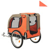 Prikolica za bicikl za psa narančasto-smeđa