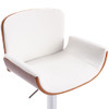 Barska stolica od umjetne kože bijela