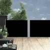 Uvlačiva bočna tenda 100 x 1000 cm crna